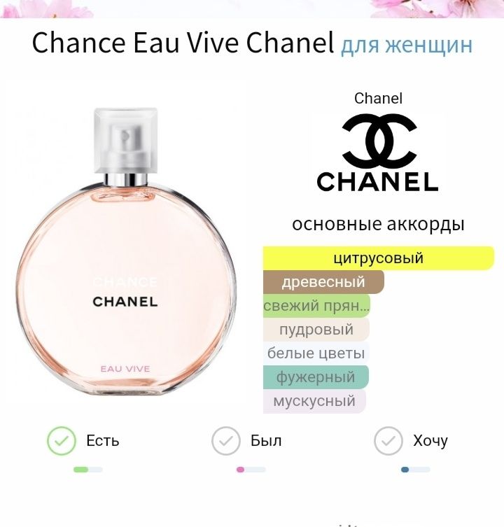 150 ml, Chanel Chance eau vive