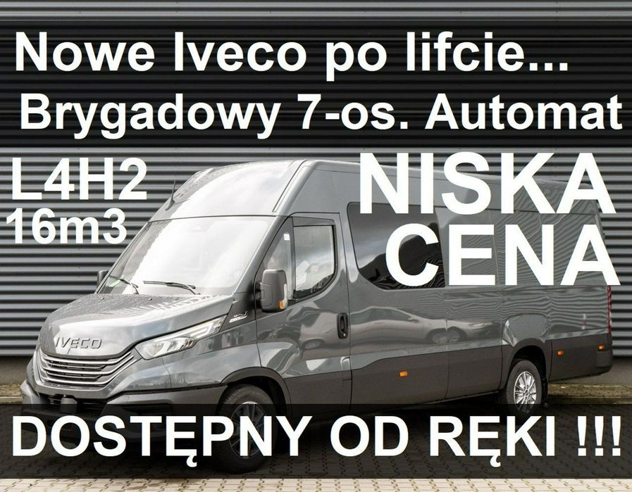 Iveco Daily 35S18A8H V  L4H2 16m3 176KM 7-os. Dostępny od ręki ! Super Cena 2565 zł Od ręki !