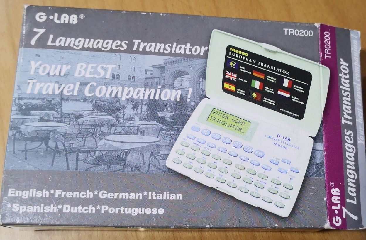 Tradutor de 7 línguas, calculadora etc.