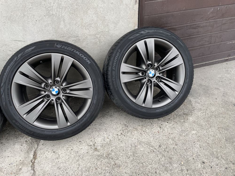 Koła, Felgi 5x120 18” Oryginał BMW, Grafit, Wyższy profil