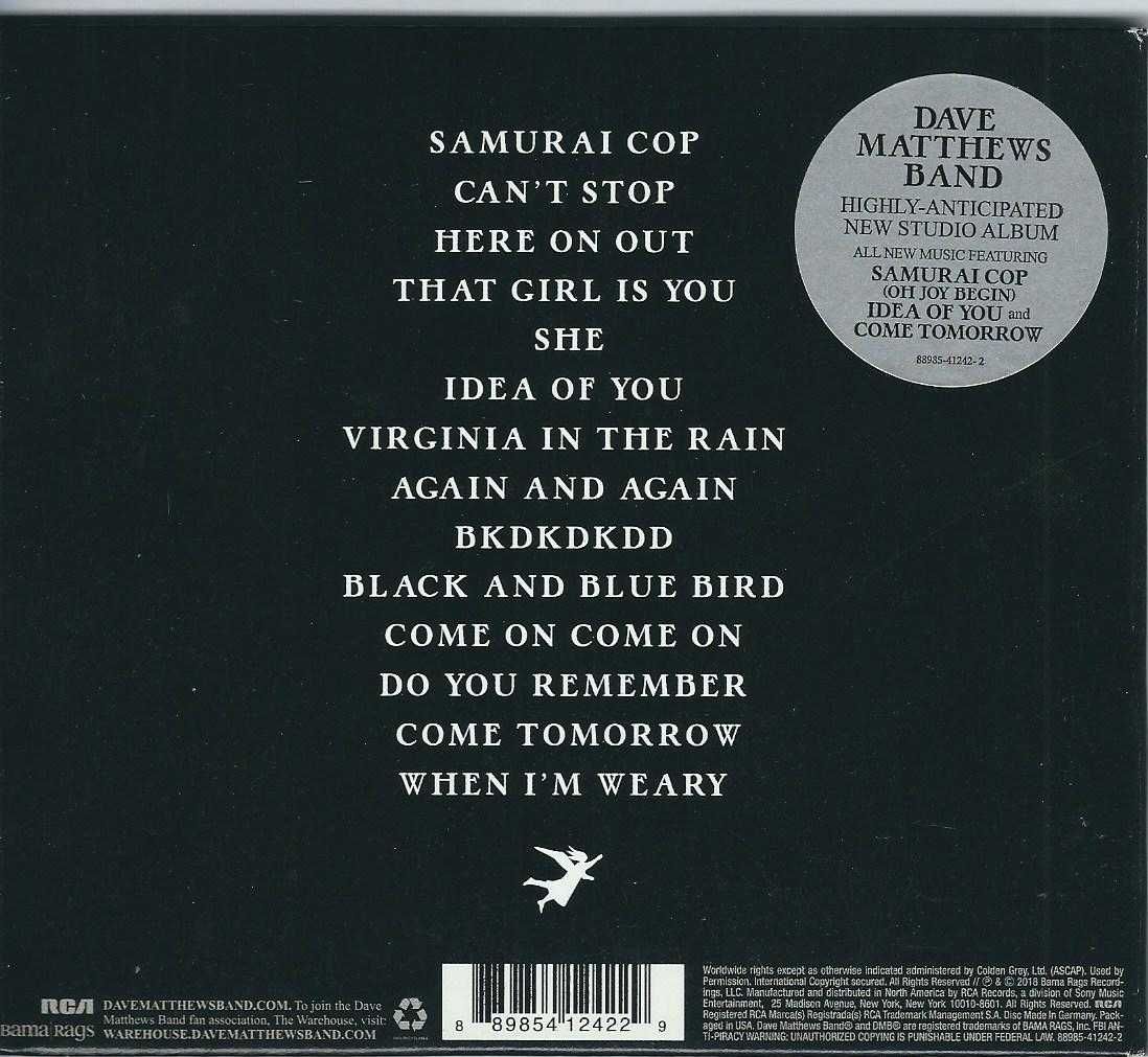 CD Dave Matthews Band - Come Tomorrow (2018) (Digisleeve)
