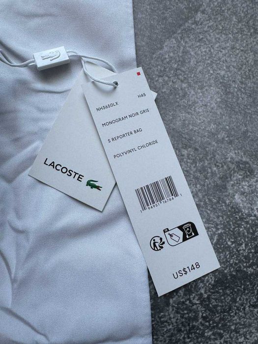 Сумка через плече Lacoste Monogram Crossbody Reporter Bag (ОРИГІНАЛ)