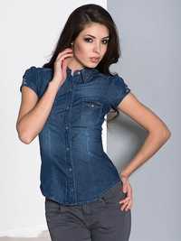 Джинсовая рубашка, с коротким рукавом сastro jeans