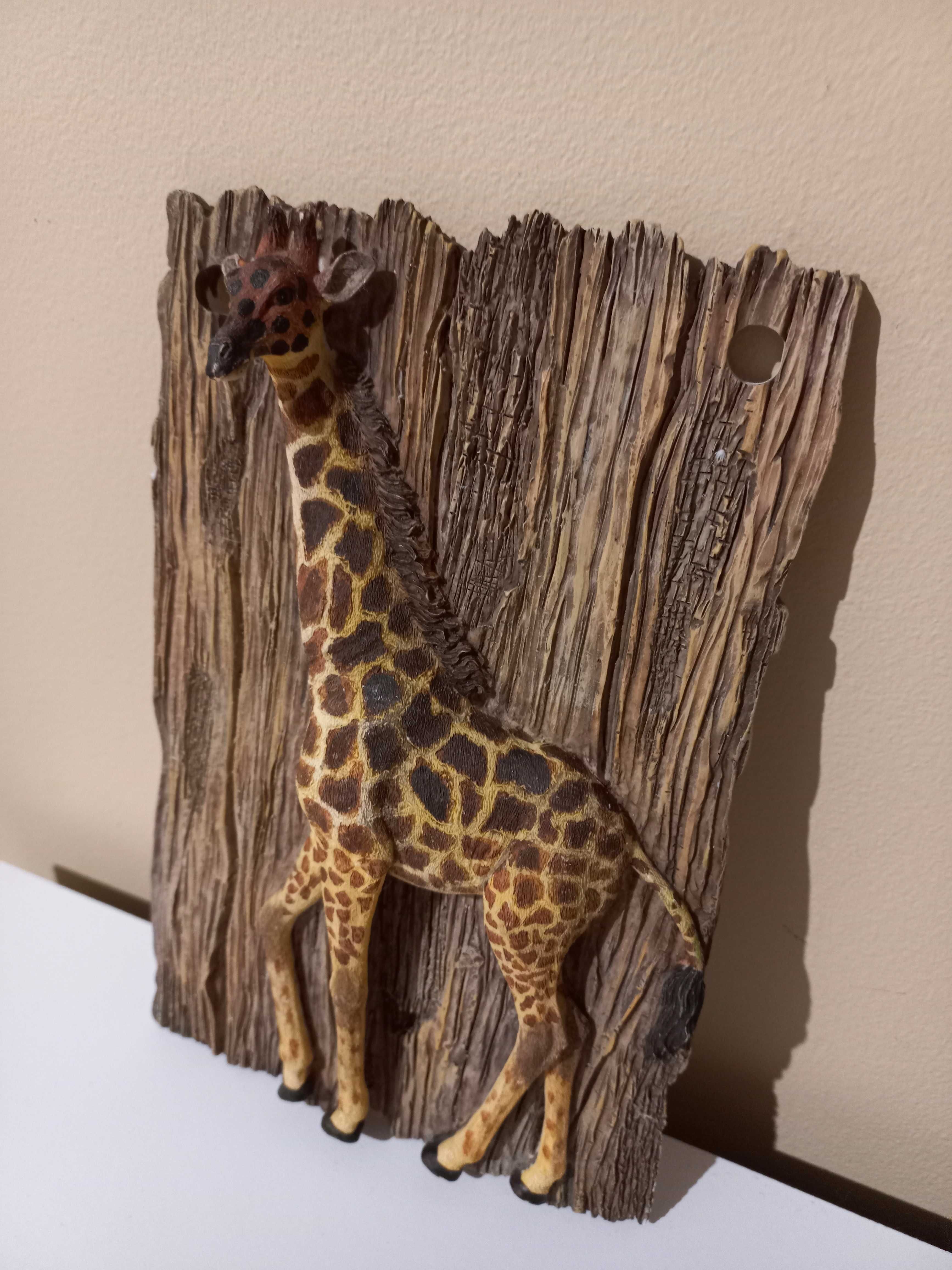 Śliczna dekoracja/zawieszka żyrafa 3D -Afryka sygn.Leonardo