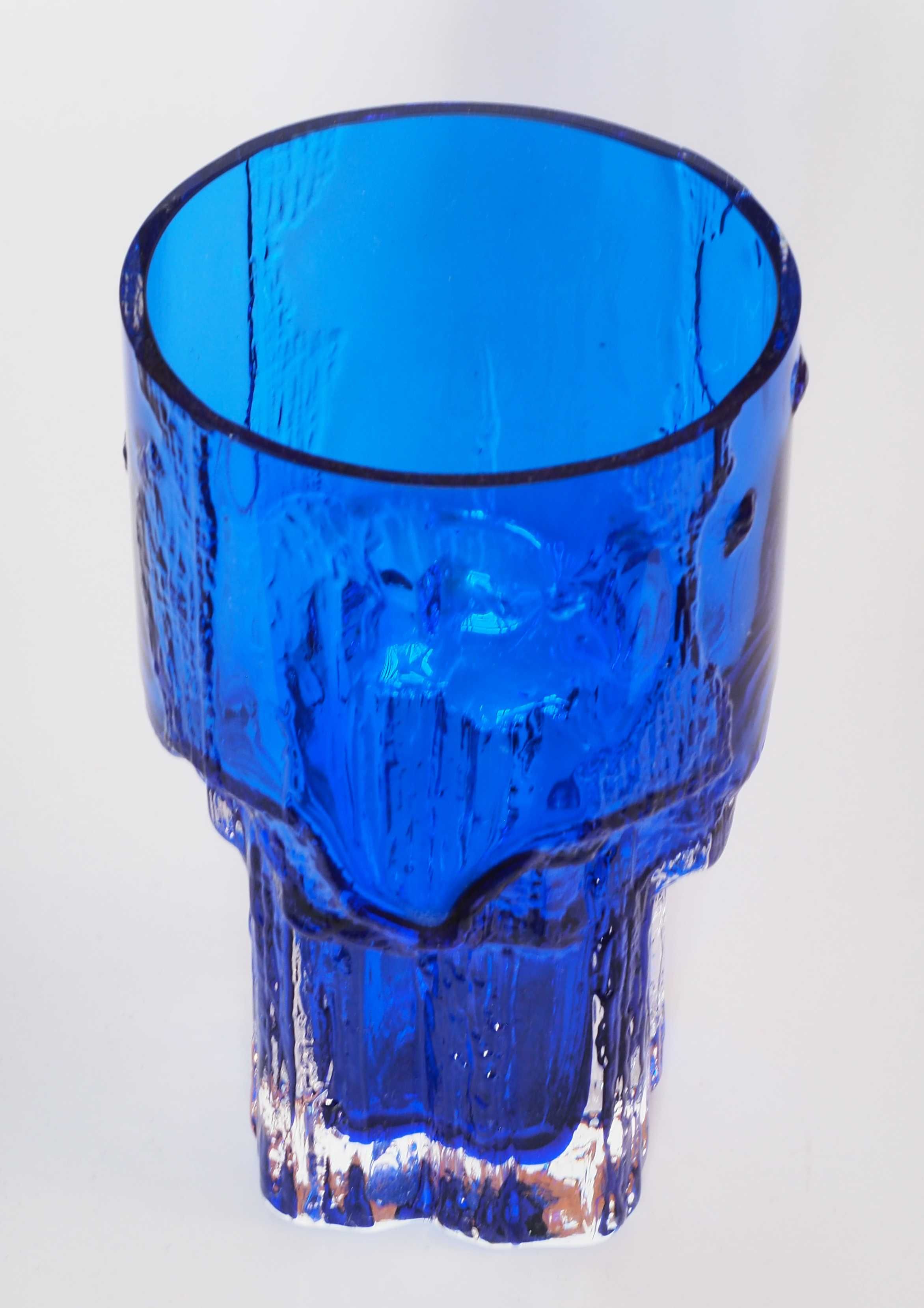 Kryształowy wazon kobaltowy Skandynawia modern design