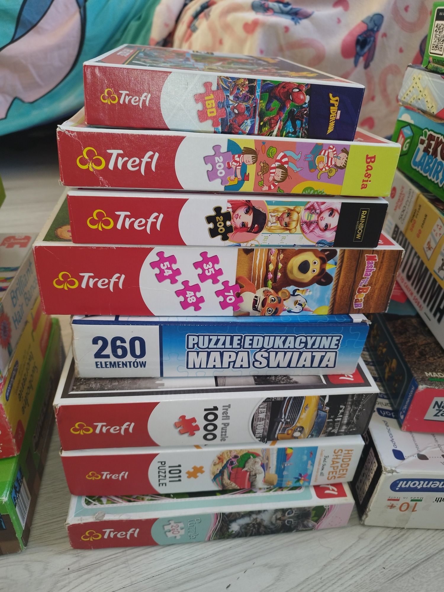Gry, puzzle, memory, lego, klocki