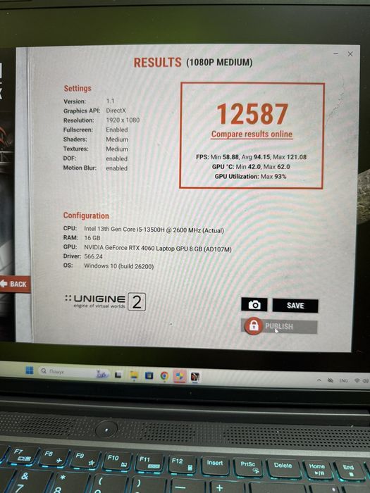 Lenovo legion slim 5 16irh8 i5 13500h rtx4060
