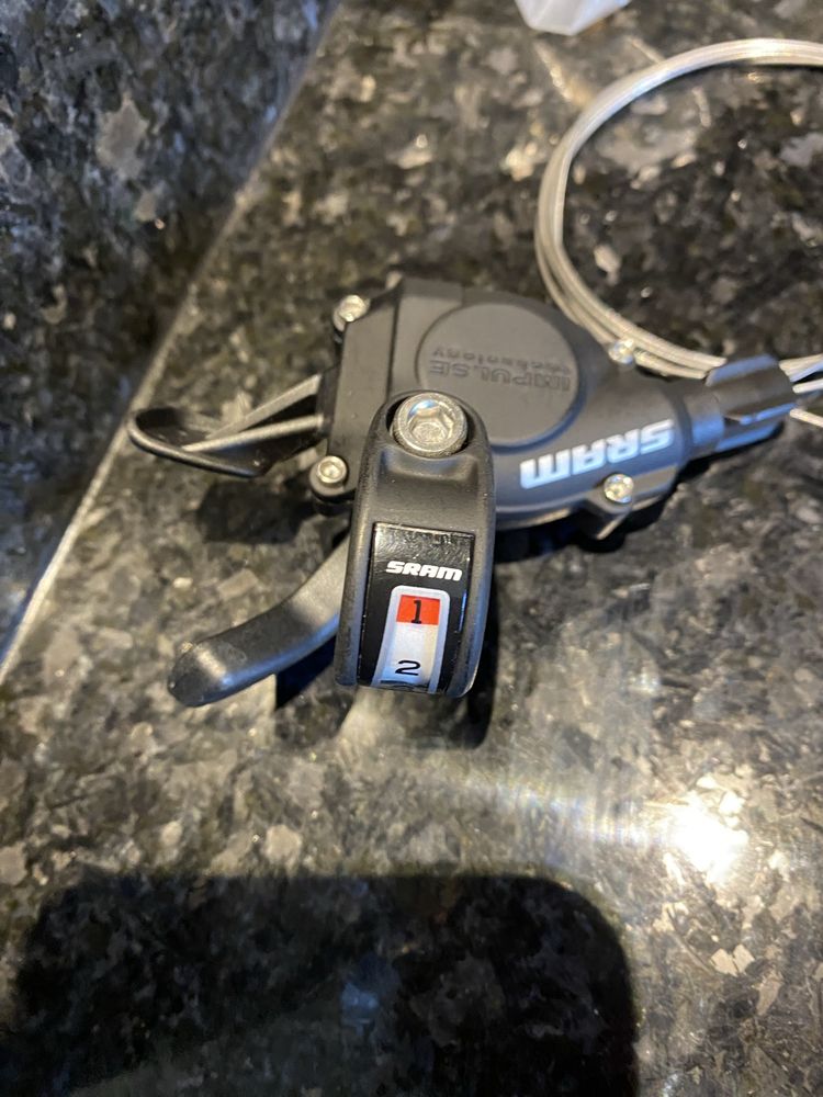 Manípulo de desviador dianteiro sram 3 velocidades