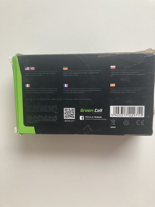 Ładowarka do hulajnogi elektrycznej green cell