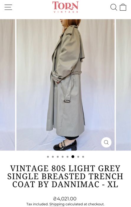 Вінтажний Тренч Danimarc