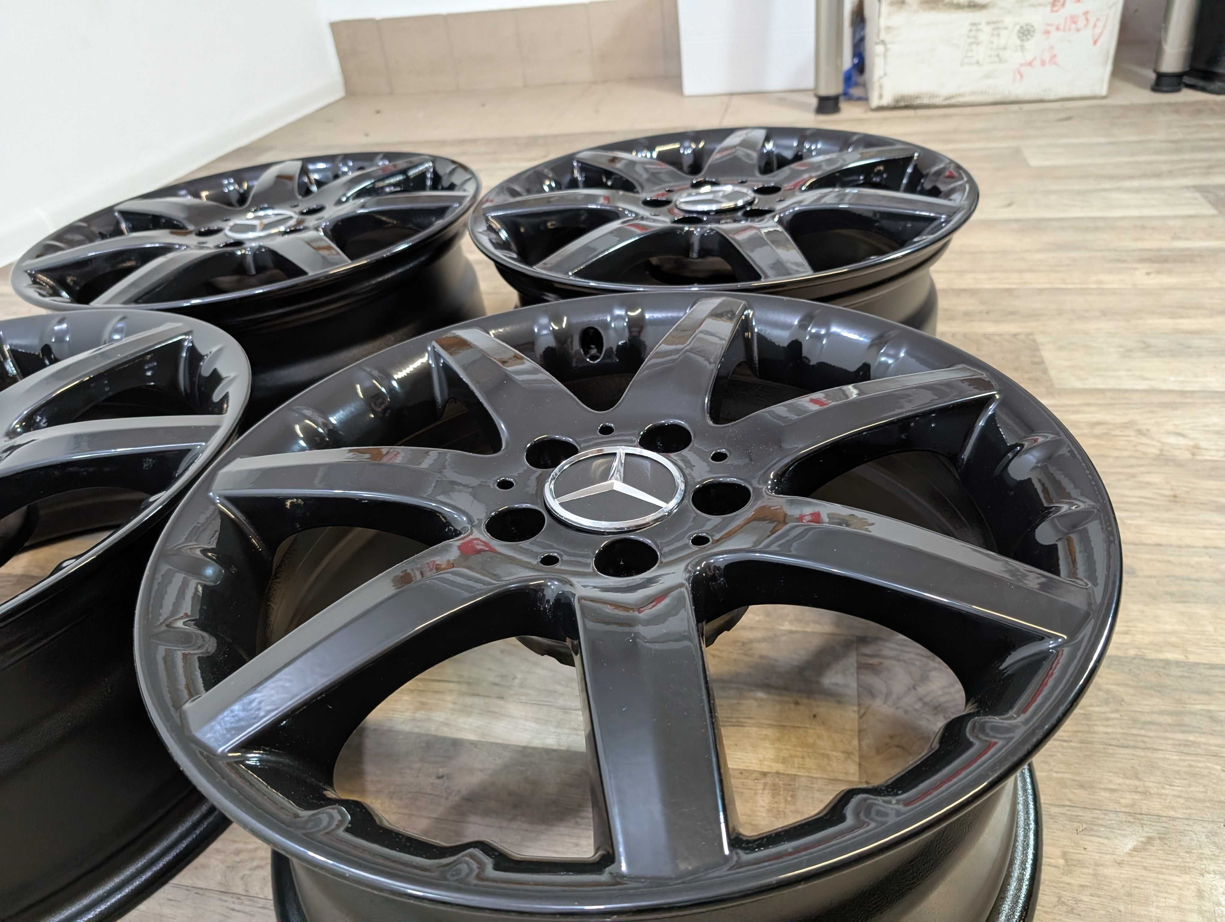 czarne oryginalne mercedes 17 5x112 b w246 cla 117 a 176 amg v-klassa