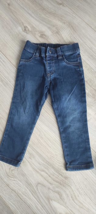 Spodnie jeansowe mięciutkie 80