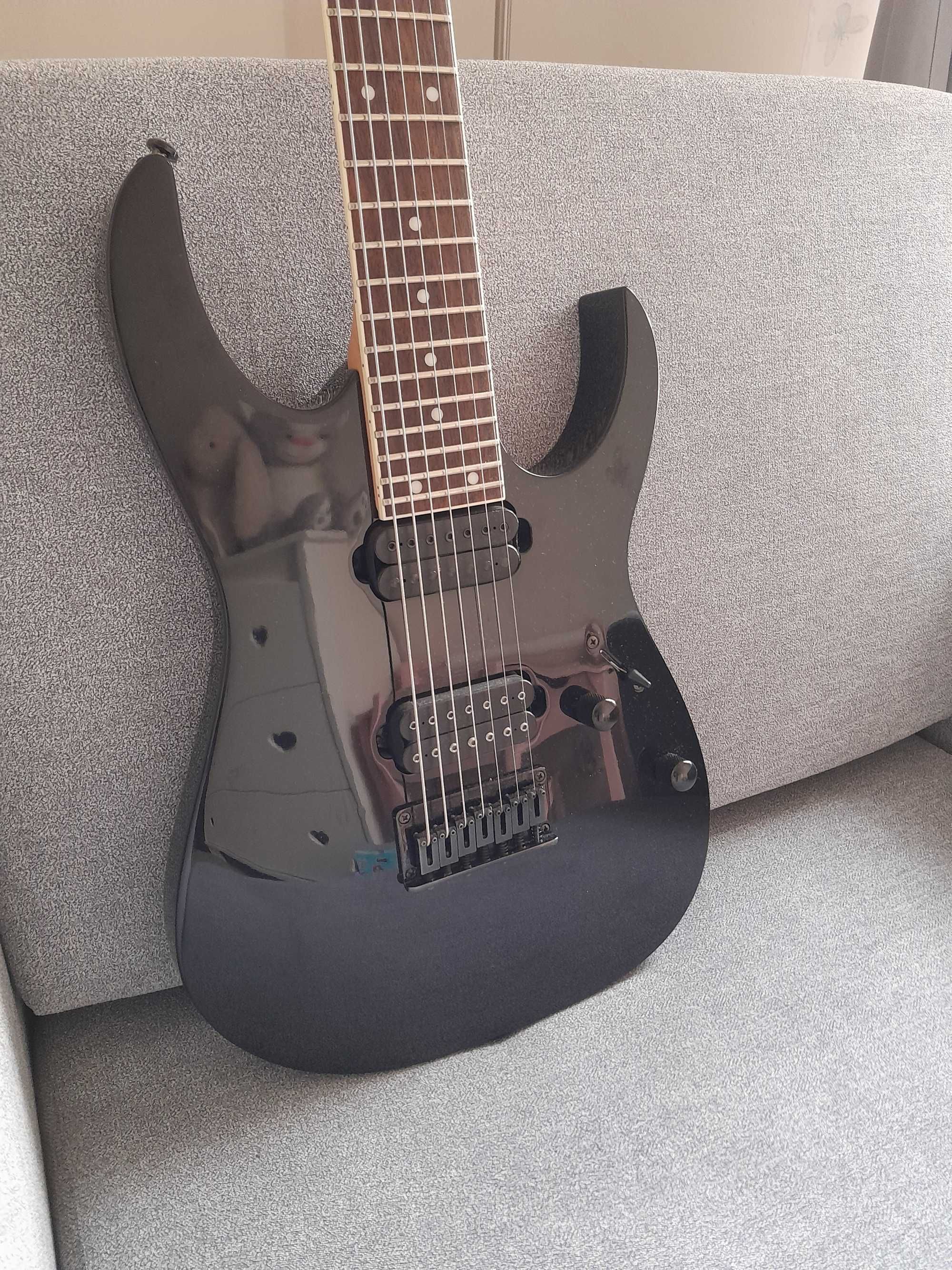 Ibanez RG7321, 7 strun, DiMarzio, Indonezja, siodełko kość. Zamiana