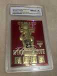 Carta certificada michael jordan or 23kt gold