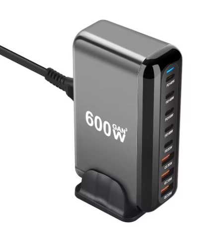 Зарядная док-станция 600W GAN3, 3*USB-A + 5*USB-C