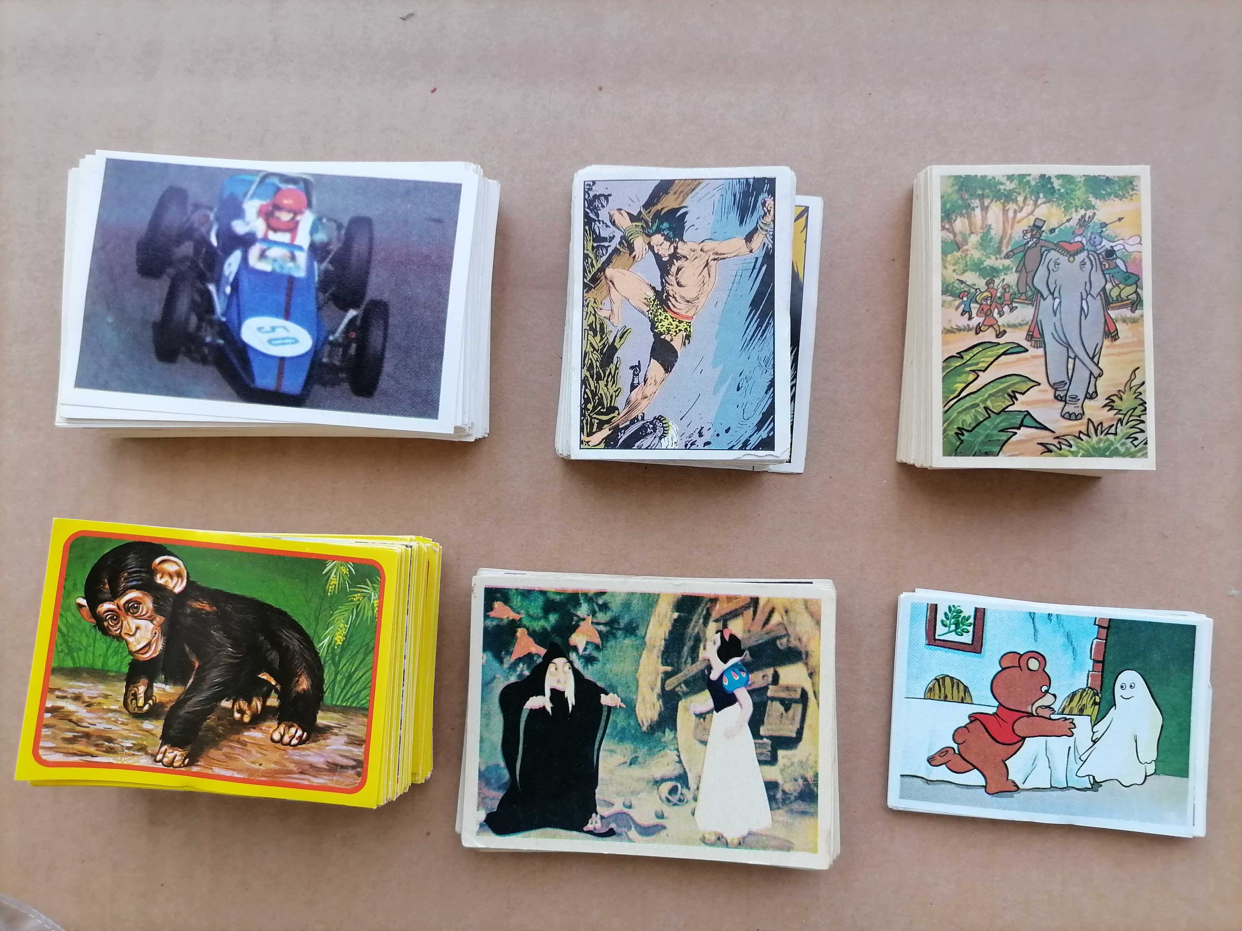 Cromos Tarzan,Branca de Neve Misha,Willy Fog,Auto Mundo, Animais Crias