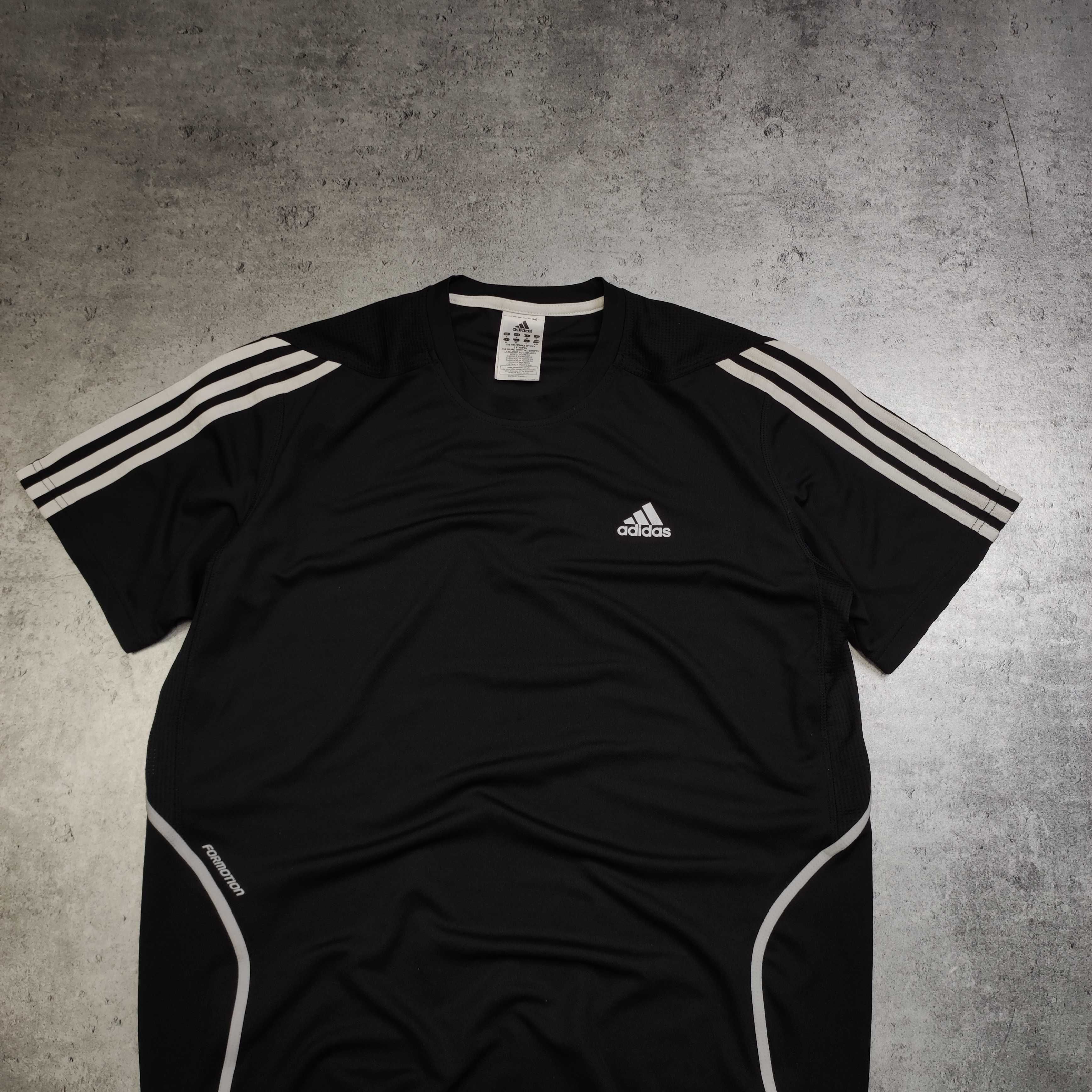 MĘSKA Koszulka Sportowa Formotion Czarna 3 Paski ClimaCool Aero Adidas