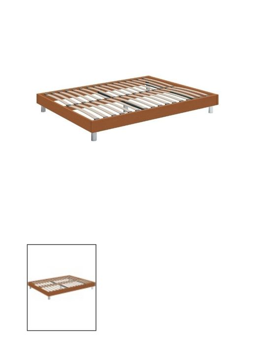 Sommier cerejeira e cabeceira cinza