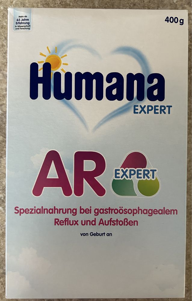 Суміш Humana AR Expert при зригуванні, для дітей від народження, 400g.