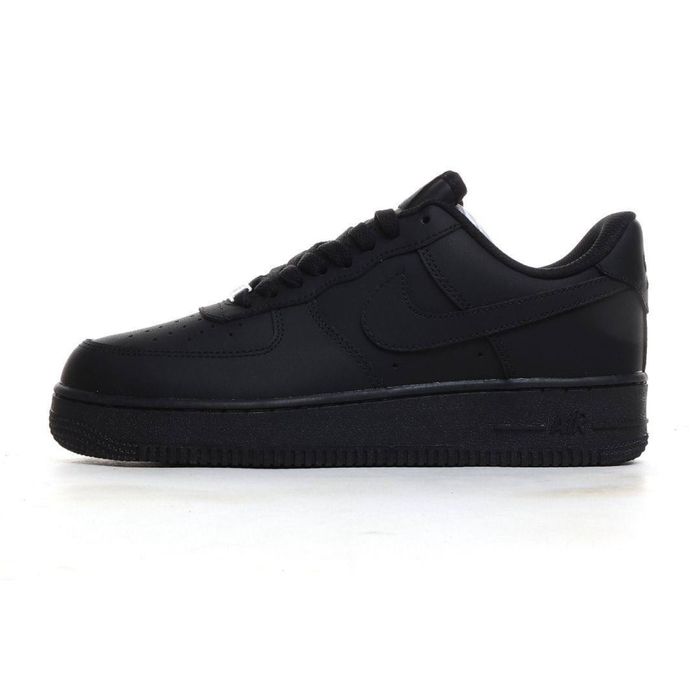 Шкіряні кросівки Nike Air Force 1 Black / White 36-46