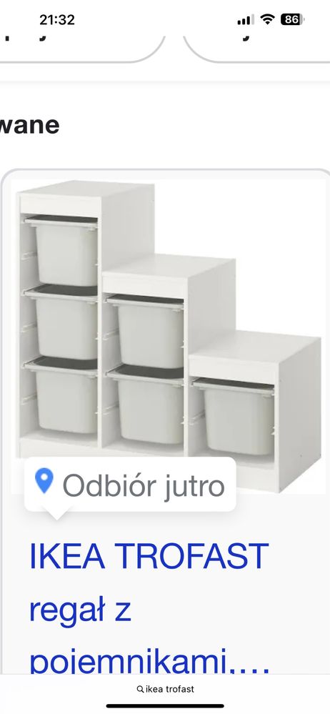 IKEA TROFAST meble + pojemniki
