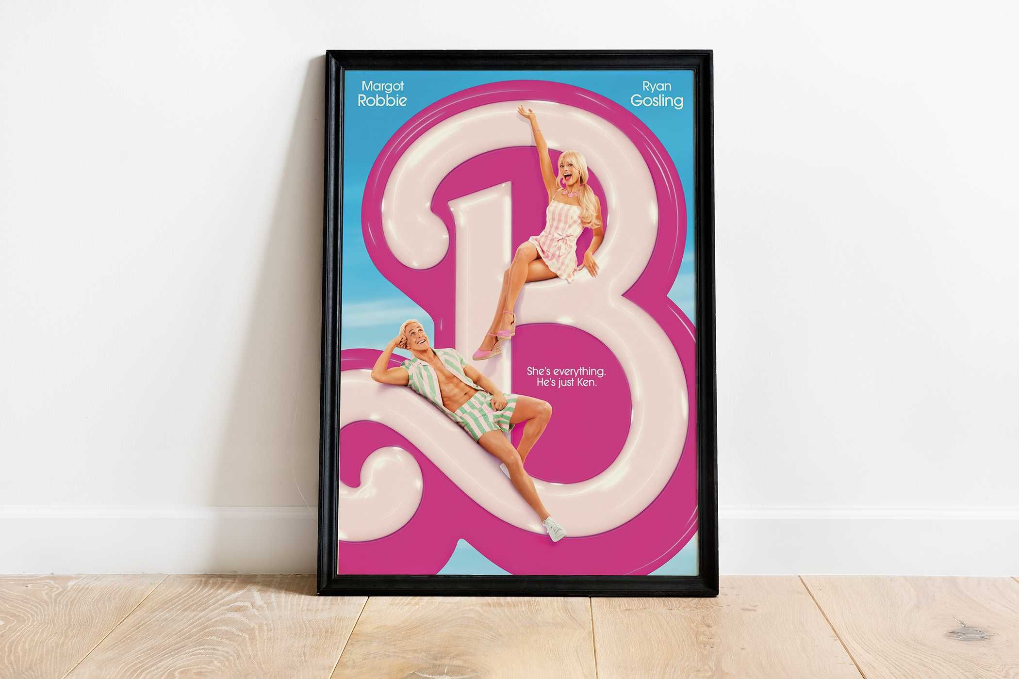 Filmowy Plakat A3 Barbie i Ken Margot Robbie i Ryan Gossling