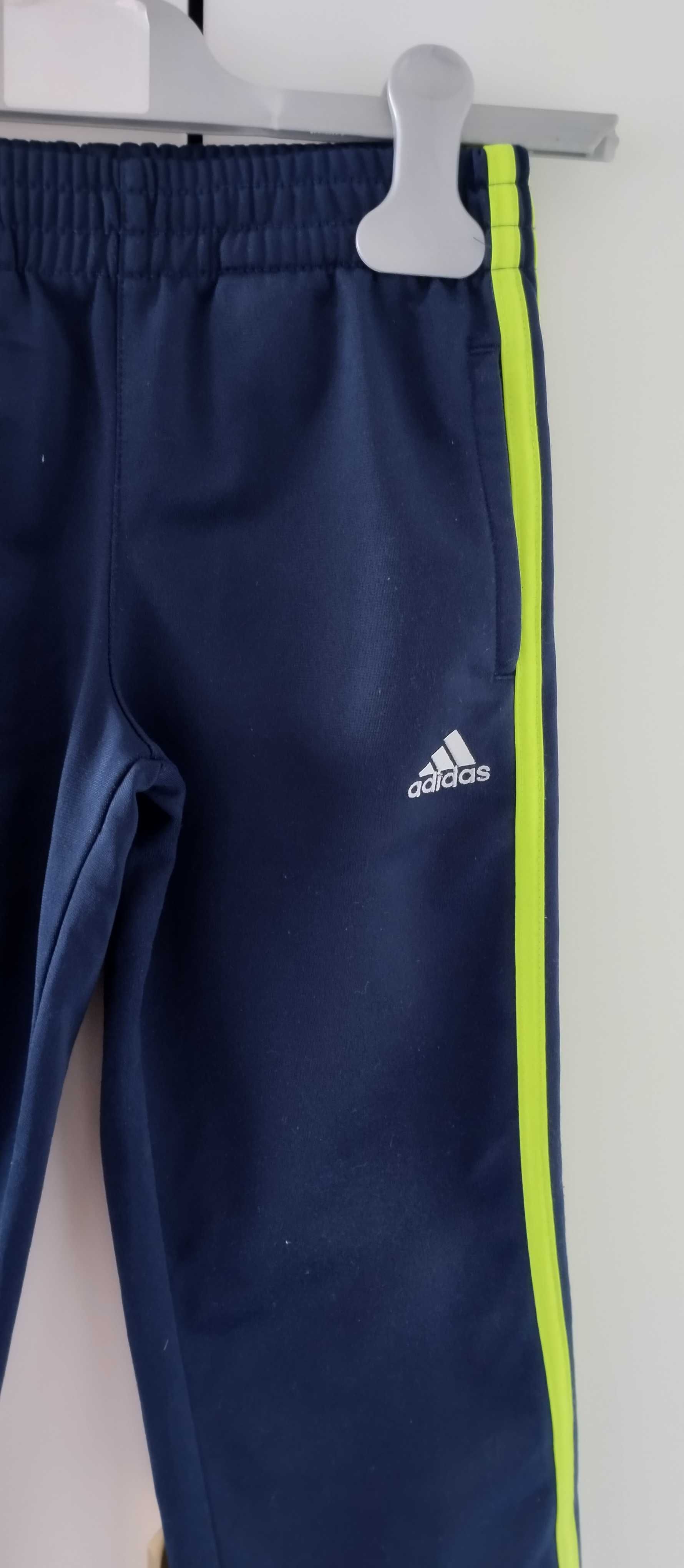 Dresy spodnie sportowe hdla chłopca granatowe 110 Adidas