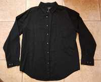 Новая мужская черная рубашка STRUCTURE с вышивкой 58-60 XXXL