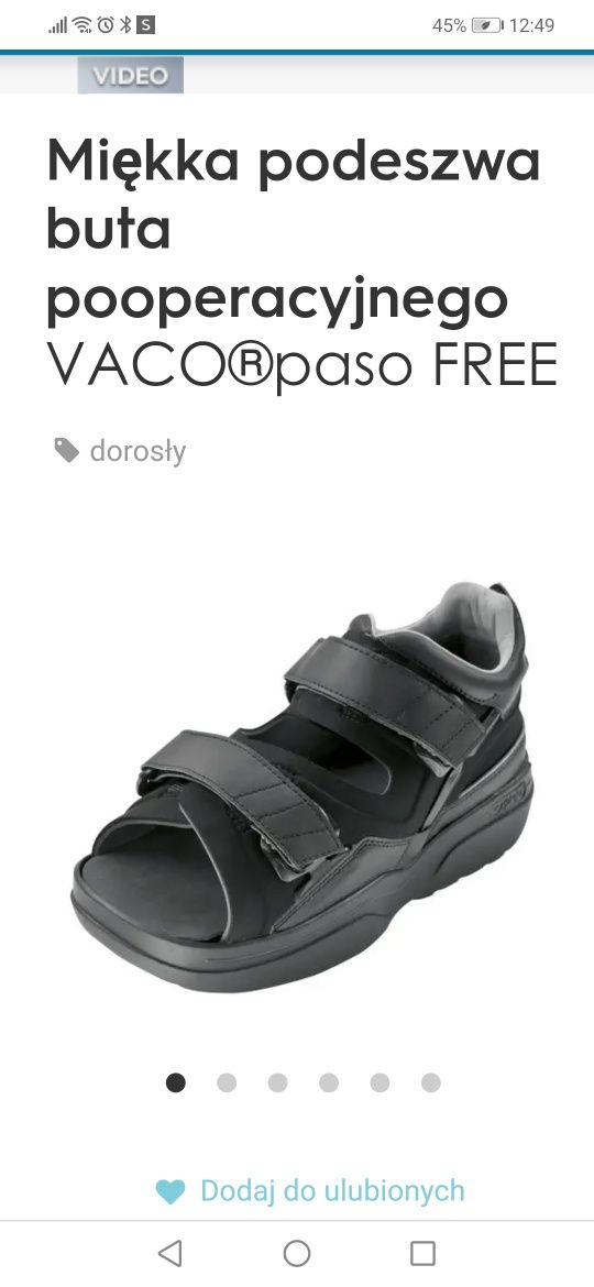 But ortopedyczny- stopa cukrzycowa Vaco paso free r. 39-40