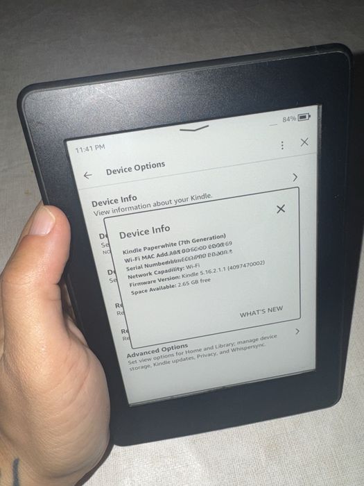 Kindle 7 geracao paperwhite