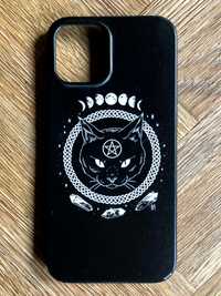 Case iPhone 12 Pro Max kot black cat magic witch goth grunge edgy aest