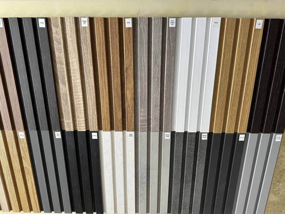 Декор панелі 3д рейки планки ламелі панелі реєчки перегородки мдф