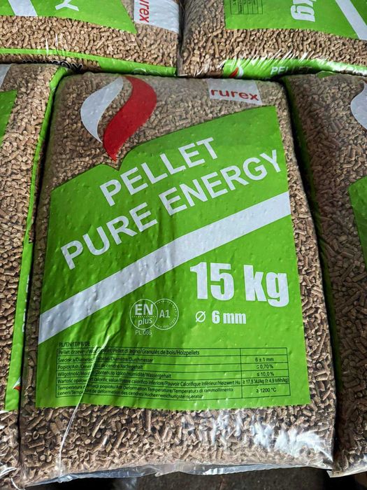Pellet iglasty polski drzewny RUREX certyfikowany A1 1560zł Pleszew