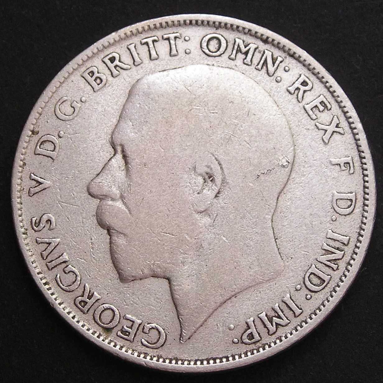 Wielka Brytania 1 florin 1922 - Jerzy V - srebro