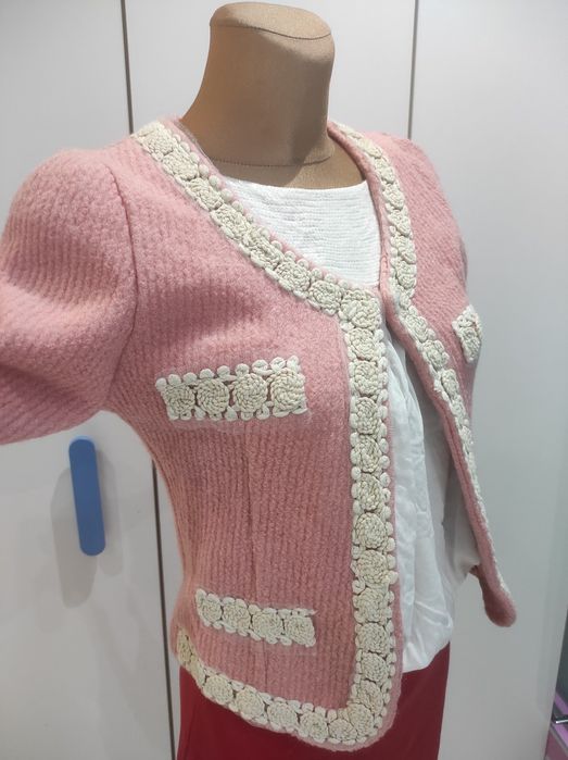 Dzianinowa marynarka damska