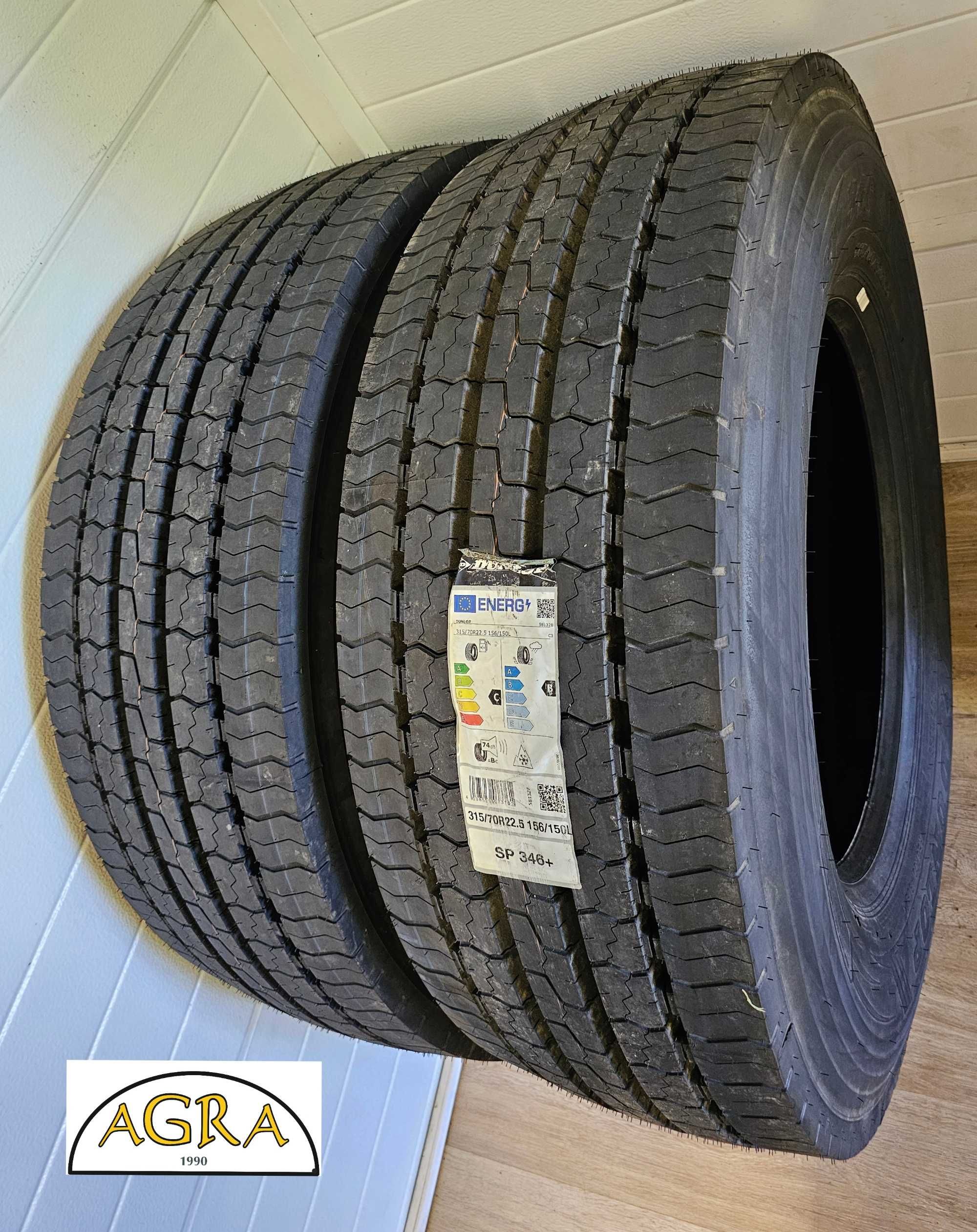 315/70R22.5 (1660netto) DUNLOP  NOWA opona przód prowadząca opony