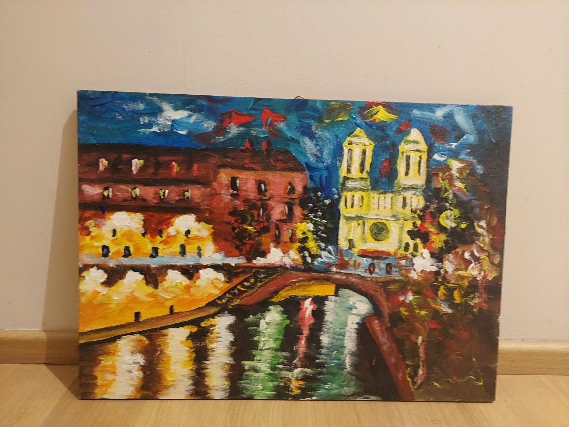 obraz na ścianę - miasto nocą 50x70cm