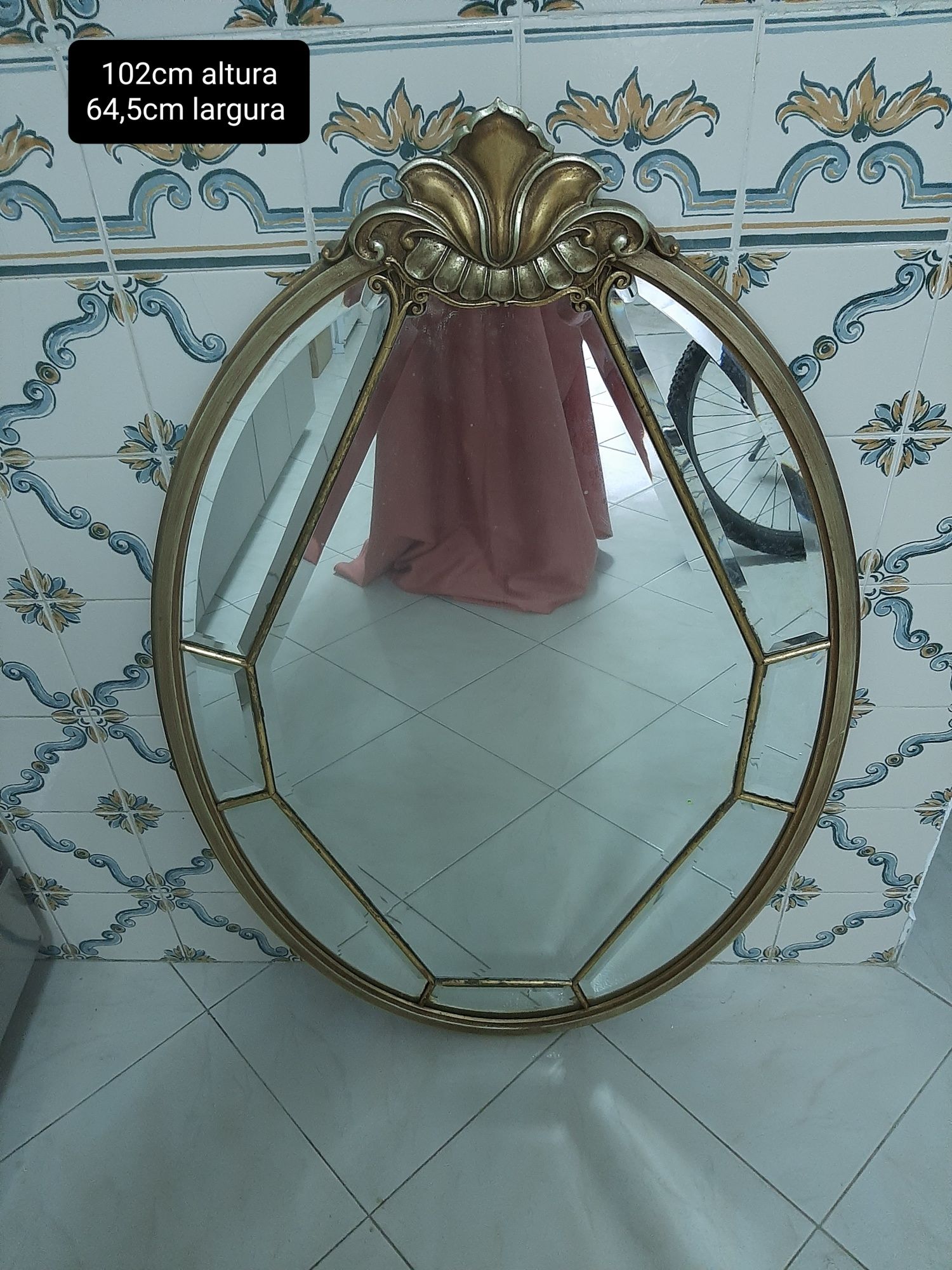 Elegante espelho Vintage