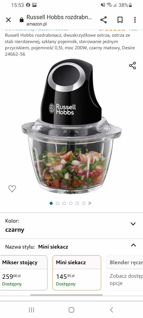 Rozdrabniacz elektryczny russell hobbs