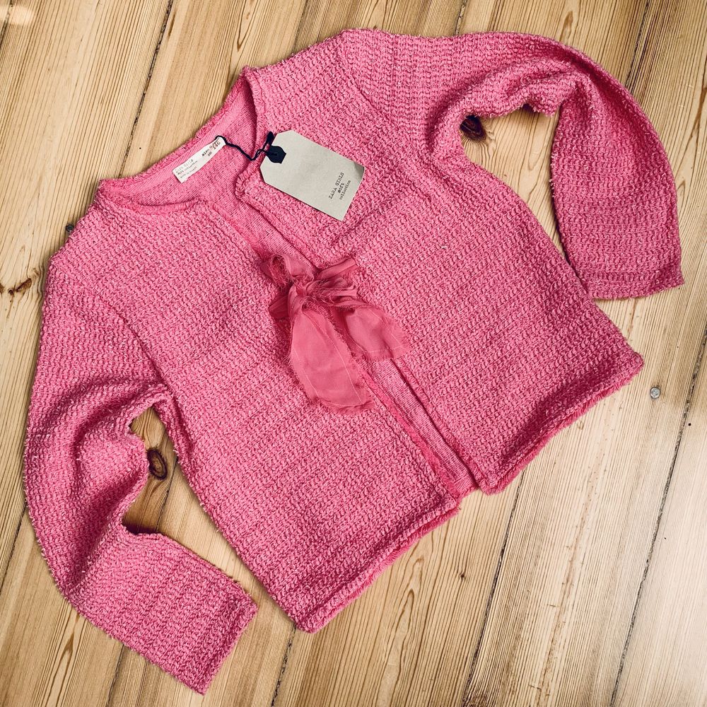 Sweter ZARA Girls róż elegancki milutki r. 140 cm 9-10 lat