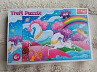 Puzzle jednorożce 160 el. stan bardzo dobry