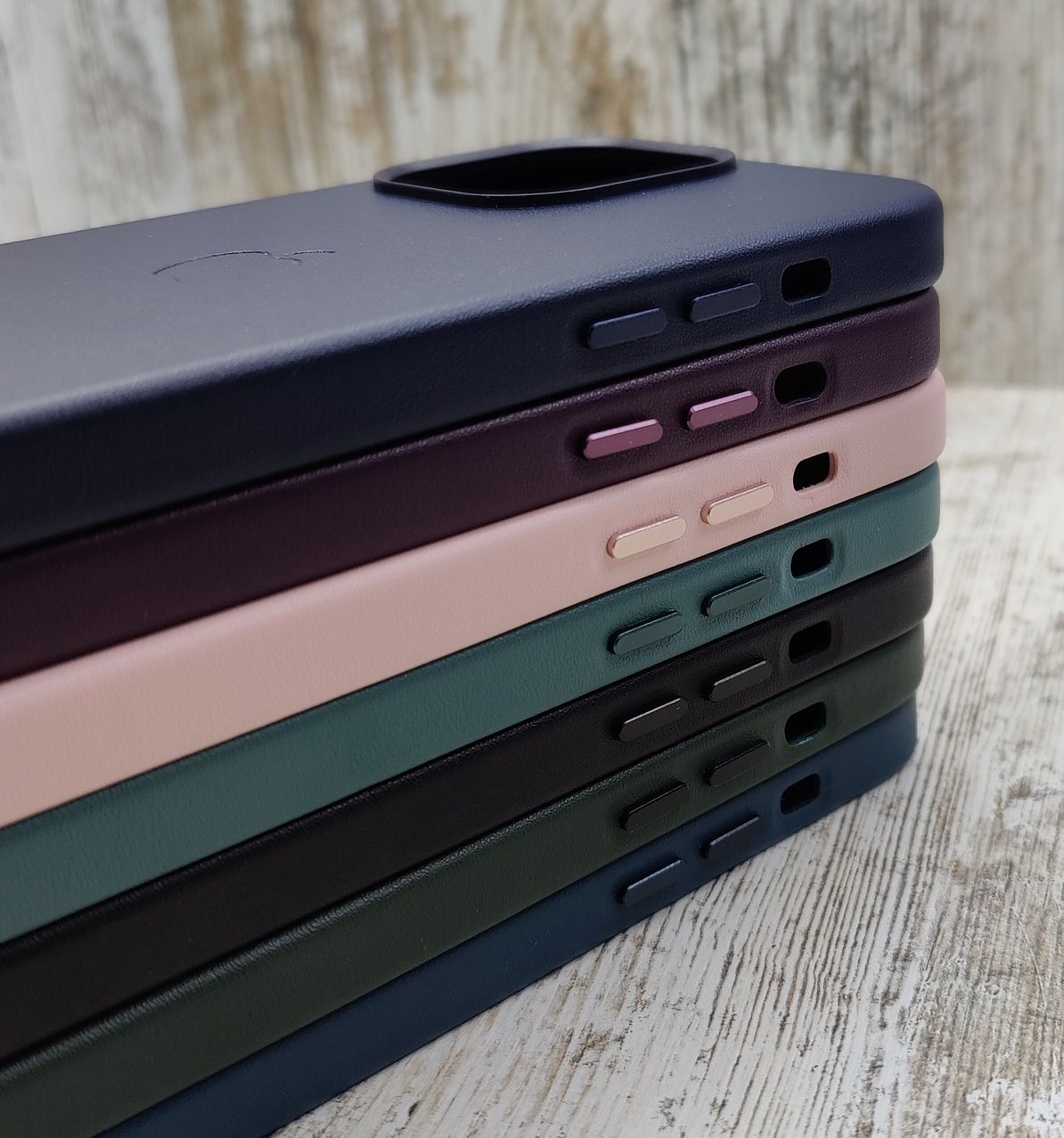 ТОП‼️ Чехол Leather Case MagSafe на iPhone 14 Pro Max