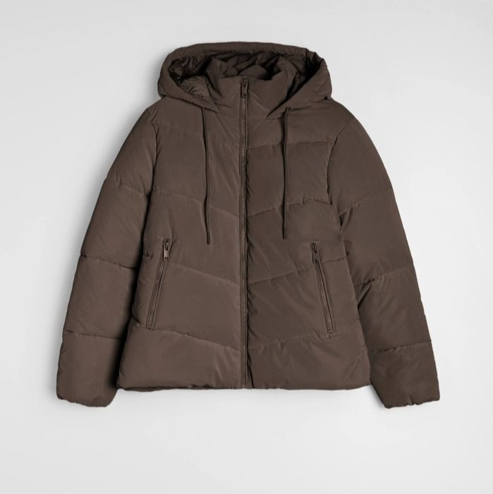 Kurtka damska czekoladowy brąz zimowa L/XL