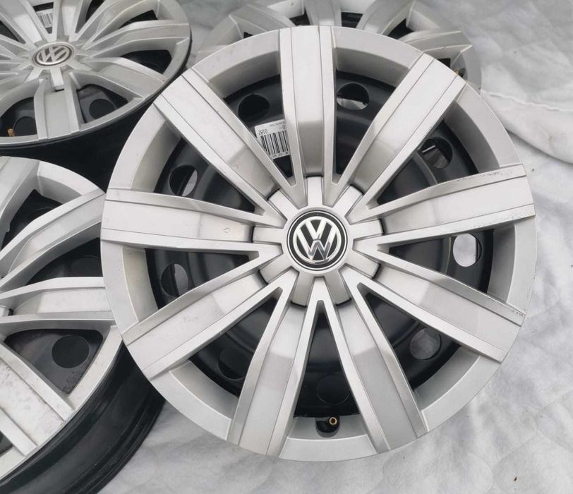 4x felga stalowa 6,5Jx17 VW Audi Skoda 5x112 ET38 plus kołpaki