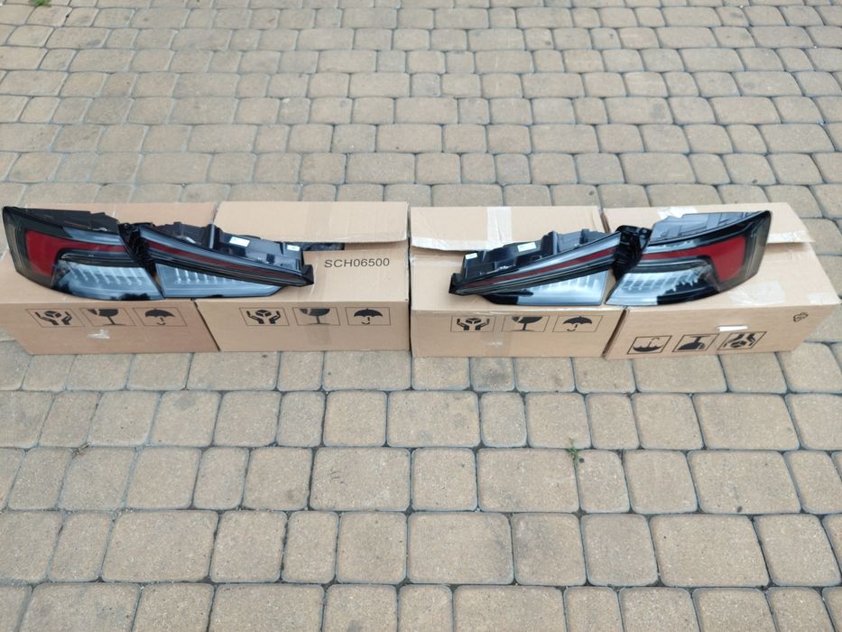 Lampy tył tylnie Audi A5 S5 RS5 F5 8W Dymione Czarne OEM 8W6.052.100