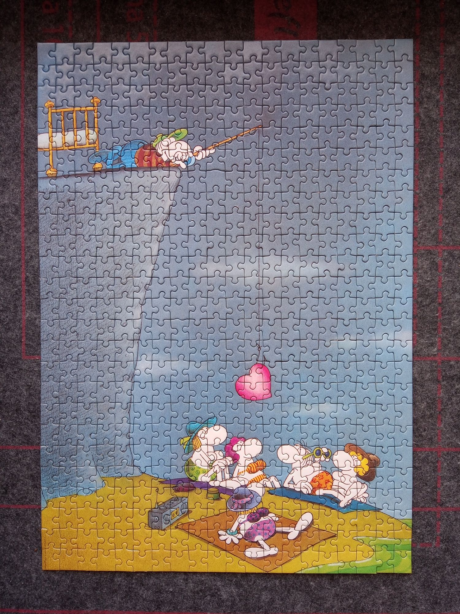 Puzzle Heye Mordillo plaża 500 fishing for love