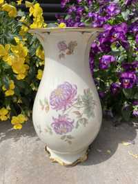 Wazon Bavaria Schumann kwiaty kremowa porcelana