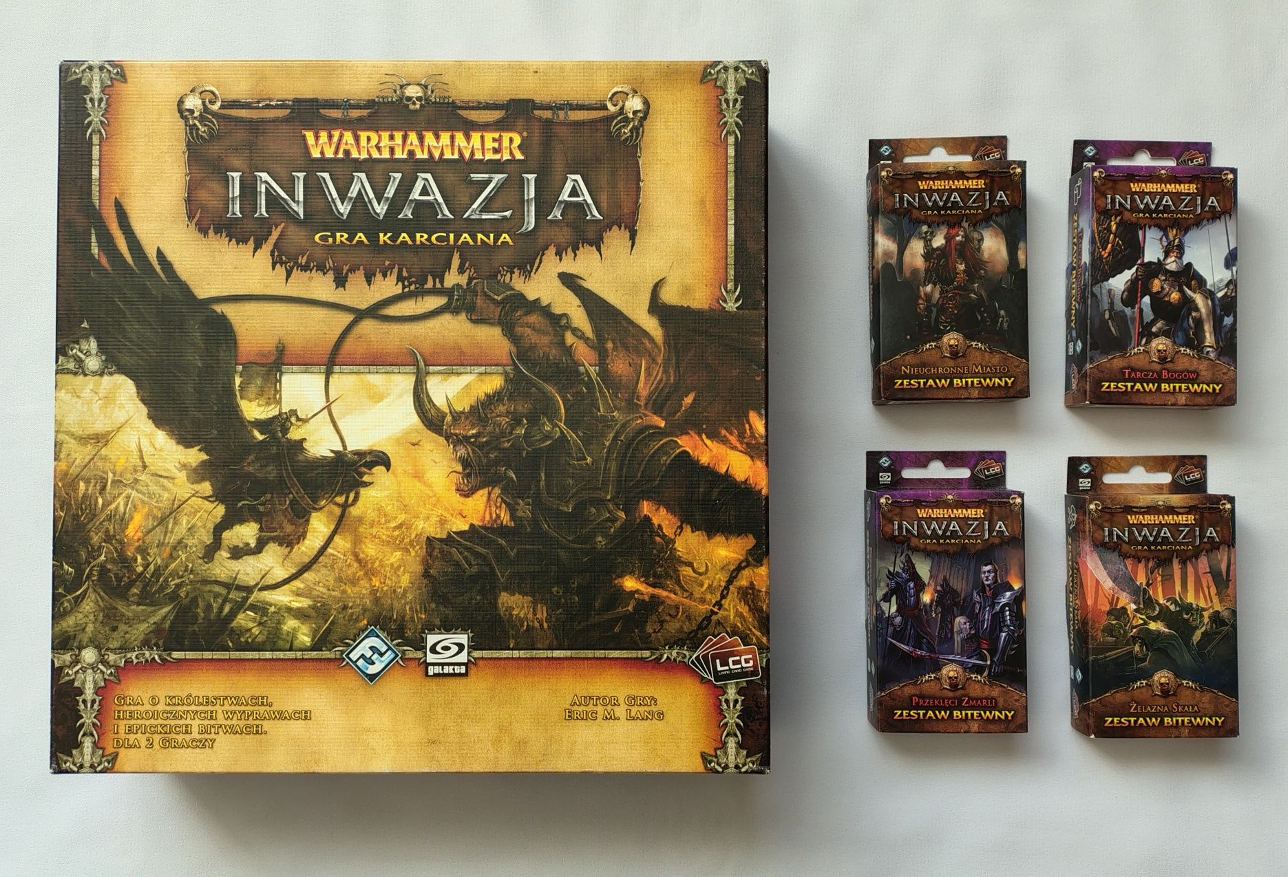 Warhammer Inwazja + 4 dodatki (Galakta), 100% kompletne