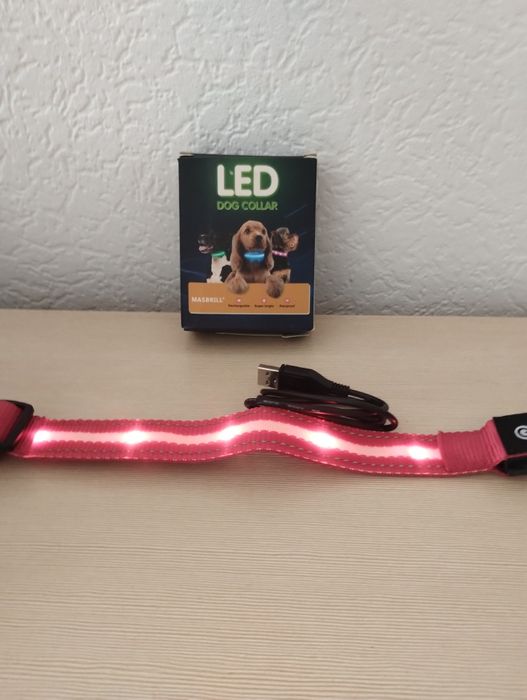 Obroża LED dla psa rozmiar S