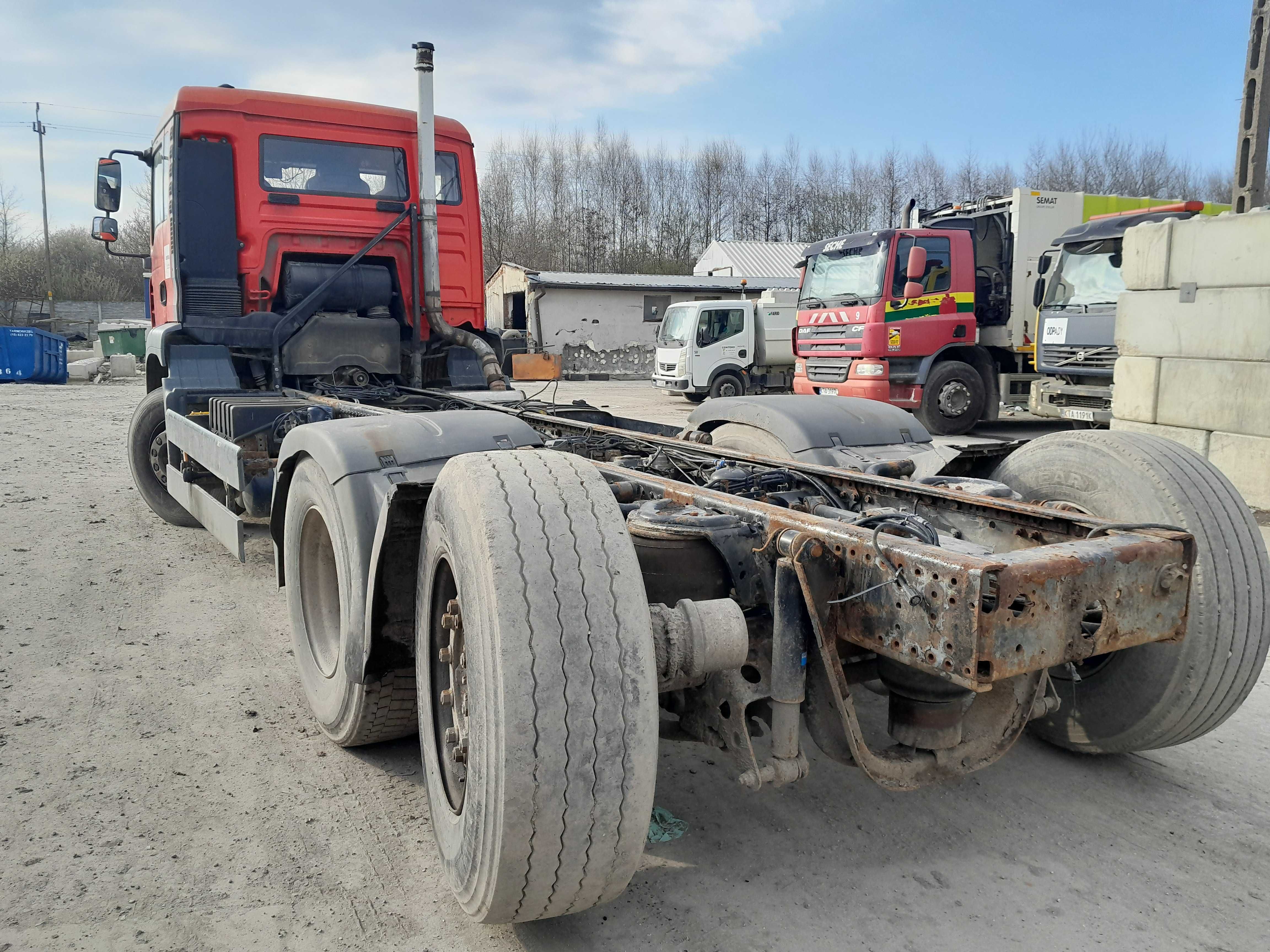 MAN TGA 26.310 podwozie rama szambiarka beczka laweta E4 HDS